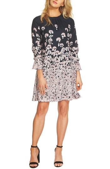 Women's Cece Wisteria Fields Border Ruched Shift Dress