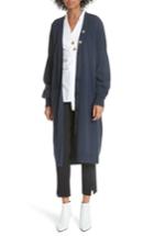 Women's Tibi Puff Sleeve Longline Cardigan, Size - Blue