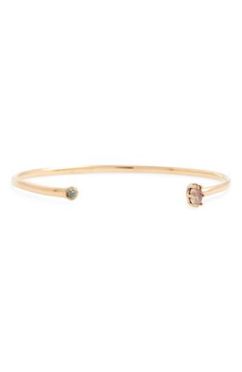Women's Madewell Mix Stone Open Bronze Cuff Bracelet