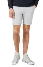 Men's Topman Stretch Skinny Fit Chino Shorts - Grey