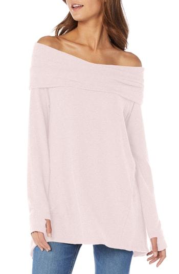 Women's Michael Stars Madison Brushed Convertible Swing Tunic Top - Pink