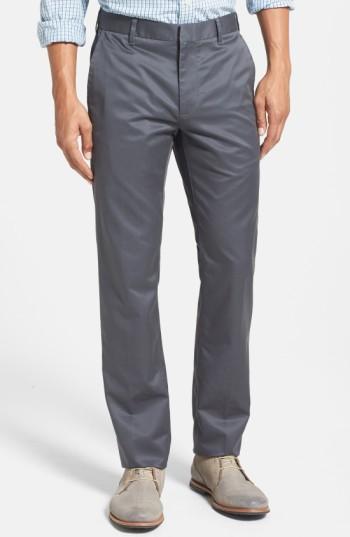 Men's Bonobos 'weekday Warriors' Non-iron Slim Fit Cotton Chinos X 34 - Grey