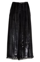 Women's Yigal Azrouel Metallic Silk Blend Culottes - Black