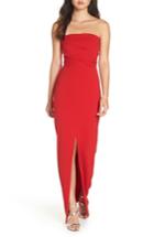 Women's Lulus Own The Night Strapless Maxi Dress - Red