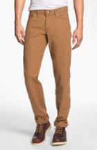 Men's Naked & Famous Denim Weird Guy Slim Selvedge Duck Canvas Jeans R - Brown