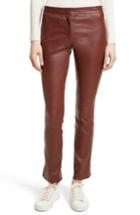 Women's Theory Bristol Leather Riding Pants - Brown