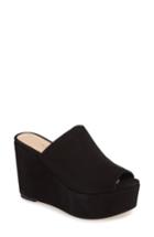 Women's Charles By Charles David Padma Platform Wedge Mule M - Black