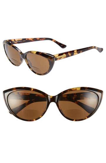 Women's Corrine Mccormack Anita 59mm Reading Sunglasses - Black/ Taupe