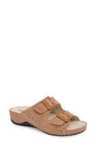 Women's Napa Flex Double Strap Slide Sandal .5-6us / 36eu M - Beige