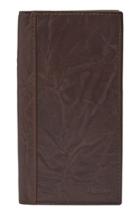 Men's Fossil Neel Leather Executive Wallet - Brown