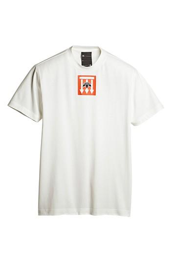 Women's Adidas X Alexander Wang Graphic Tee, Size - Ivory