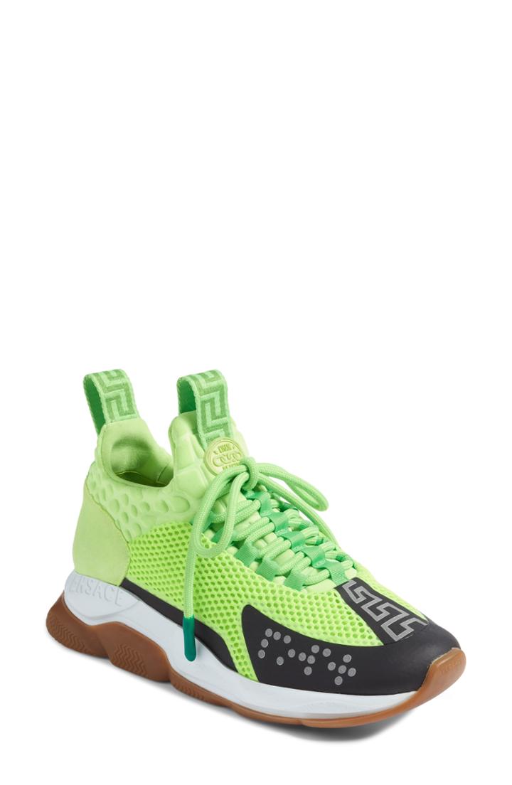 Women's Versace First Line Chain Reaction Sneaker Us / 35eu - Green