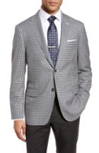 Men's Hickey Freeman Beacon Classic Fit Check Wool Sport Coat R - Grey