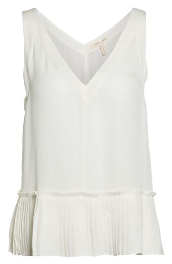 Women's Rebecca Taylor Stretch Silk Tank Top - White