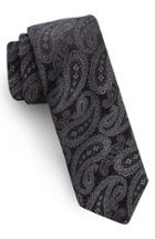 Men's Ted Baker London Midnight Paisley Silk Tie, Size - Black