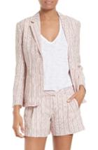 Women's Atm Anthony Thomas Melillo Linen Schoolboy Blazer