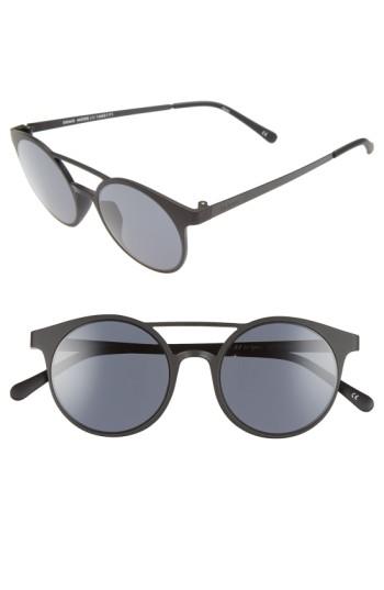 Women's Le Specs 'demo Mode' 49mm Aviator Sunglasses - Black Rubber