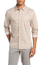Men's Nifty Genius Truman Ditsy Print Sport Shirt, Size - Red