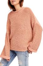 Women's Free People Cuddle Up Pullover, Size - Pink