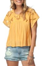Women's Rip Curl Seaview Cutwork Top - Metallic
