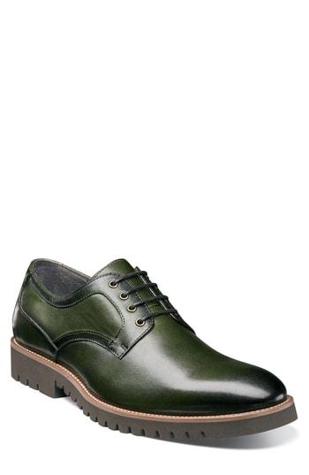 Men's Stacy Adams Barclay Plain Toe Derby M - Green