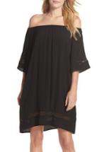Women's Muche Et Muchette City Wide Off The Shoulder Cover-up Dress, Size - Black