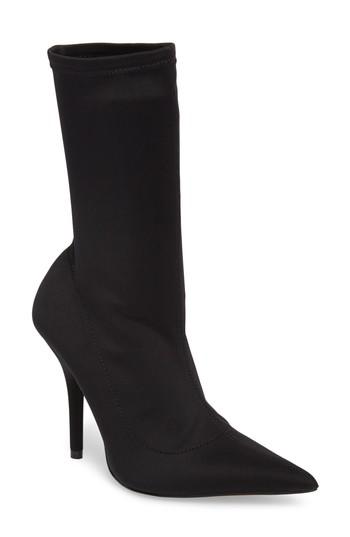 Women's Steve Madden Mimi Stretch Bootie .5 M - Black