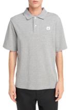 Men's Acne Studios Faco Face Crest Polo - Grey