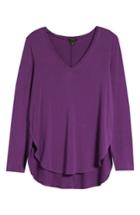 Women's Halogen V-neck Tunic, Size - Purple