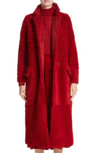 Women's Max Mara Koala Genuine Shearling Coat