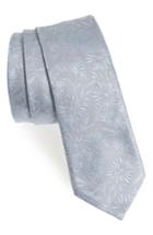 Men's Paul Smith Tonal Floral Skinny Tie, Size - Blue