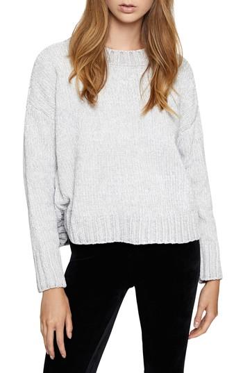 Petite Women's Sanctuary Chenille Sweater P - Grey