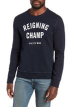 Men's Reigning Champ Gym Logo Sweatshirt, Size - Blue