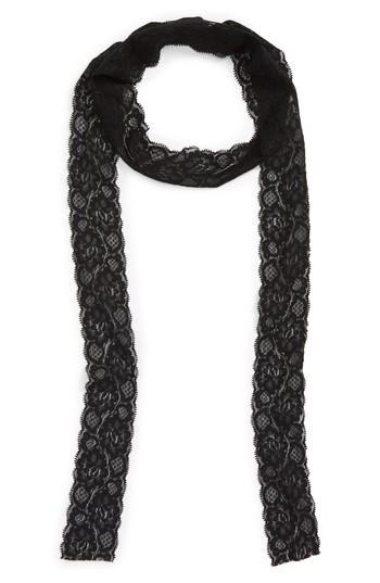 Women's Sole Society Skinny Lace Scarf