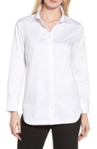 Women's Ming Wang Button Back Shirt - White
