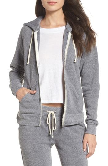 Women's Alternative Adrian Zip Hoodie, Size - Grey