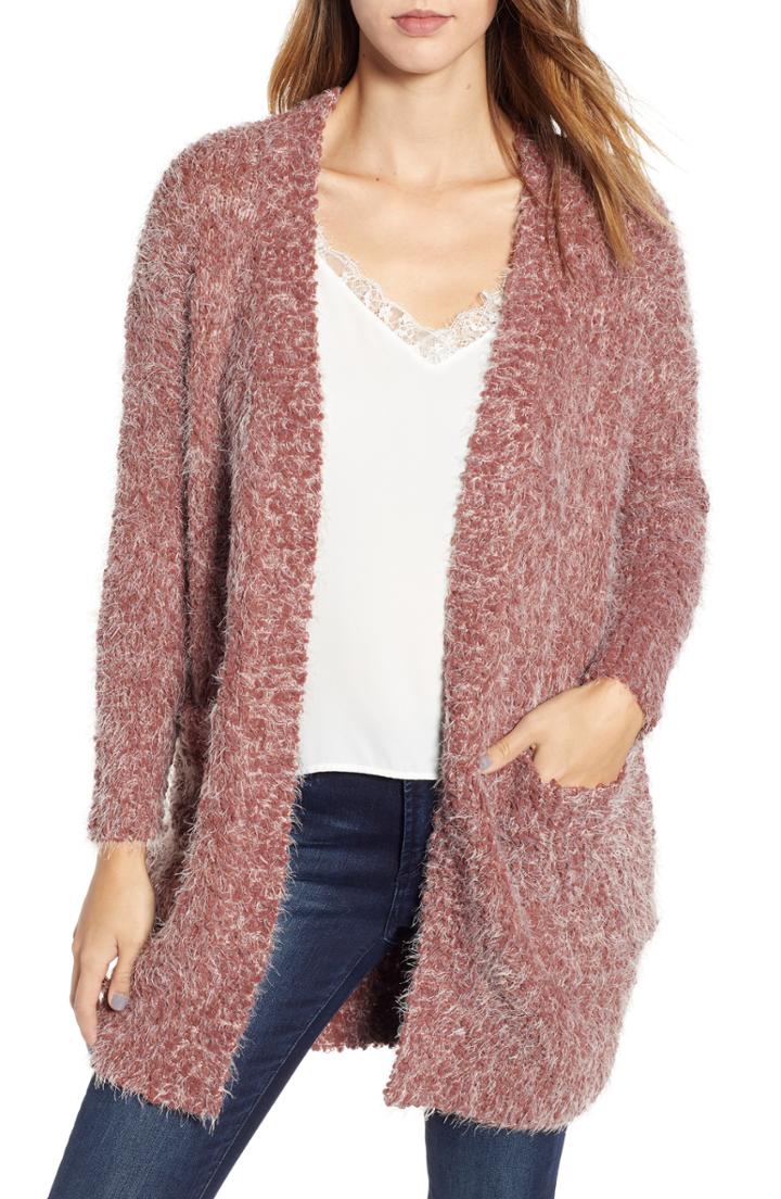 Women's Lira Clothing Miranda Knit Cardigan /small - Brown