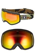 Women's Electric Eg2 Snow Goggles - Camo/ Red Chrome