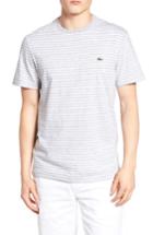 Men's Lacoste Striped T-shirt (s) - Grey
