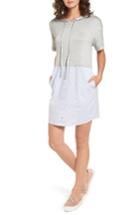 Women's Socialite Mixed Media Hoodie Dress