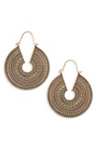 Women's Topshop Engraved Hoop Earrings