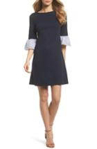 Women's Eliza J Flare Cuff Shift Dress - Blue