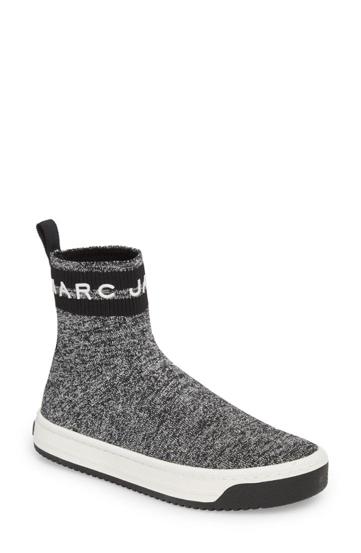 Women's Marc Jacobs Dart Sock Knit Sneaker Us / 36eu - Grey