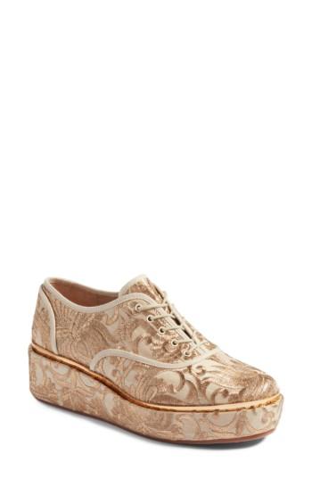 Women's Tory Burch Arden Platform Oxford .5 M - Beige