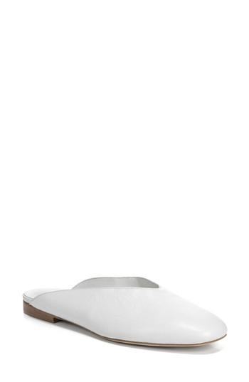 Women's Vince Levins V-cut Mule M - Ivory