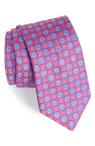 Men's Ted Baker London Medallion Silk Tie, Size - Orange