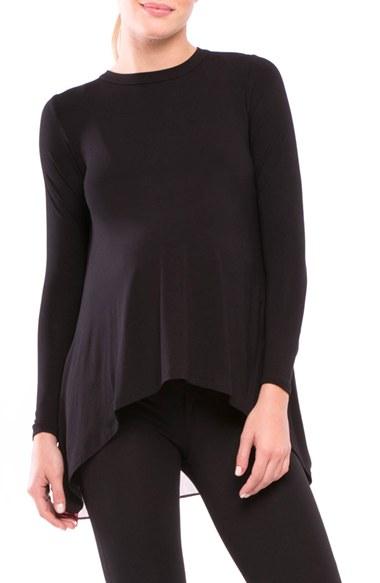 Women's Olian 'allison' Maternity Top - Black