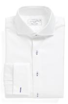 Men's Lorenzo Uomo Trim Fit Solid Dress Shirt - 34/35 - White
