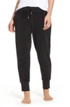 Women's Brunette The Label Brunette Embroidered Velour Jogger Pants /small - Black