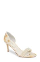 Women's Something Bleu Cappy D'orsay Sandal .5 M - Metallic